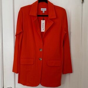 Veronica am Women's Orange Blazer, Medium